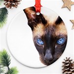 Siamese Cat Ornament (Round)