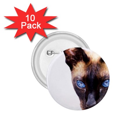 Siamese Cat 1.75  Button (10 pack)  from ArtsNow.com Front