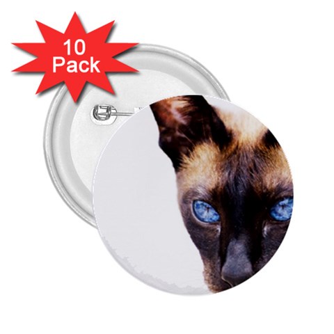 Siamese Cat 2.25  Button (10 pack) from ArtsNow.com Front