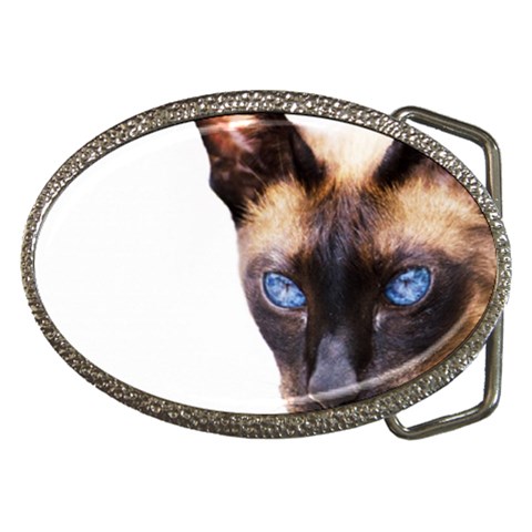 Siamese Cat Belt Buckle from ArtsNow.com Front