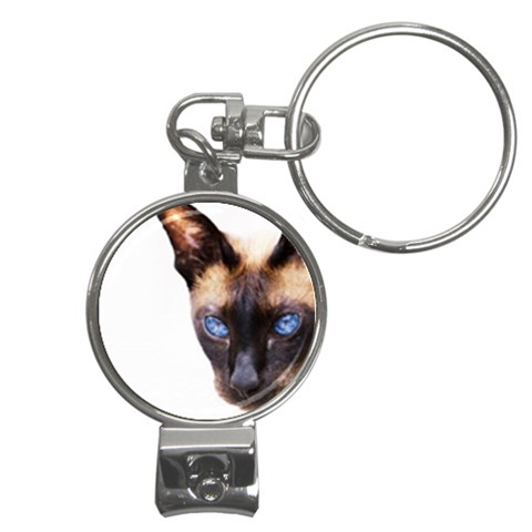 Siamese Cat Nail Clippers Key Chain from ArtsNow.com Front