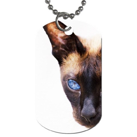 Siamese Cat Dog Tag (One Side) from ArtsNow.com Front