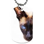 Siamese Cat Dog Tag (One Side)