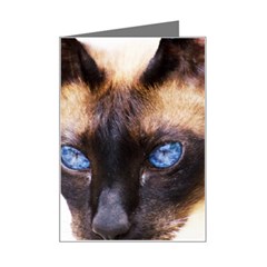 Siamese Cat Mini Greeting Card from ArtsNow.com Left