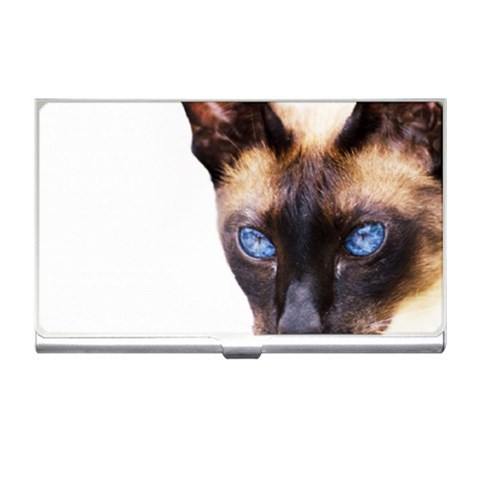 Siamese Cat Business Card Holder from ArtsNow.com Front