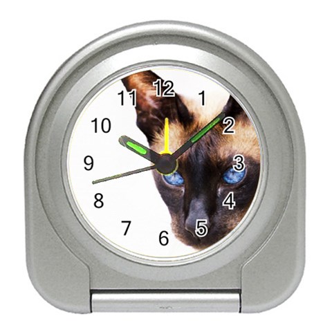 Siamese Cat Travel Alarm Clock from ArtsNow.com Front