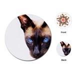 Siamese Cat Playing Cards (Round)