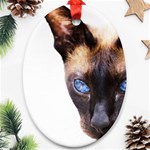 Siamese Cat Oval Ornament (Two Sides)