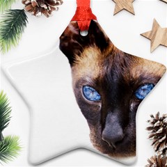 Siamese Cat Star Ornament (Two Sides) from ArtsNow.com Front