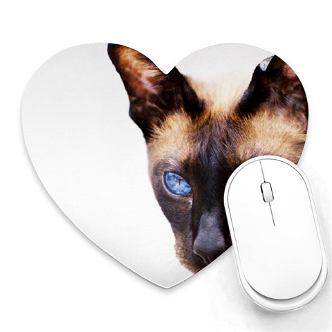 Siamese Cat Heart Mousepad from ArtsNow.com Front