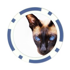 Siamese Cat Poker Chip Card Guard from ArtsNow.com Front