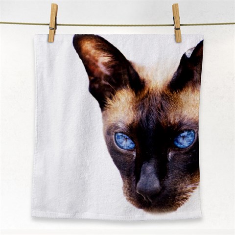 Siamese Cat Face Towel from ArtsNow.com Front