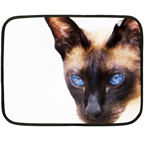 Siamese Cat Double Sided Fleece Blanket (Mini) from ArtsNow.com 35 x27  Blanket Front