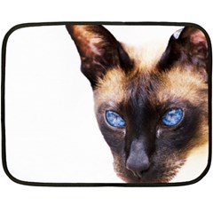 Siamese Cat Double Sided Fleece Blanket (Mini) from ArtsNow.com 35 x27  Blanket Back