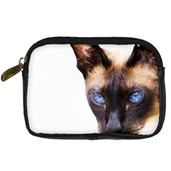 Siamese Cat Digital Camera Leather Case from ArtsNow.com Front