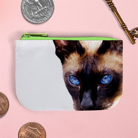 Siamese Cat Mini Coin Purse from ArtsNow.com Front