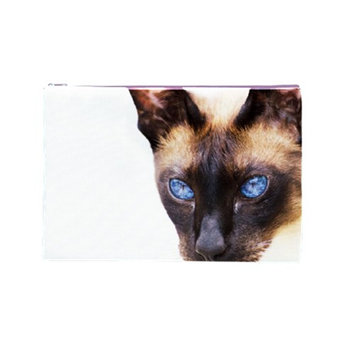 Siamese Cat Cosmetic Bag (Large) from ArtsNow.com Front