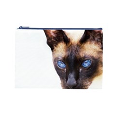 Siamese Cat Cosmetic Bag (Large) from ArtsNow.com Front