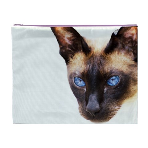 Siamese Cat Cosmetic Bag (XL) from ArtsNow.com Front