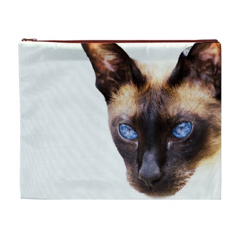 Siamese Cat Cosmetic Bag (XL) from ArtsNow.com Front