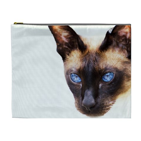 Siamese Cat Cosmetic Bag (XL) from ArtsNow.com Front