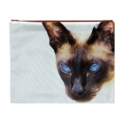 Siamese Cat Cosmetic Bag (XL) from ArtsNow.com Front