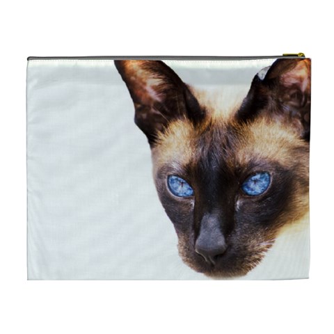 Siamese Cat Cosmetic Bag (XL) from ArtsNow.com Back