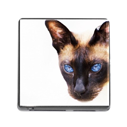 Siamese Cat Memory Card Reader (Square) from ArtsNow.com Front