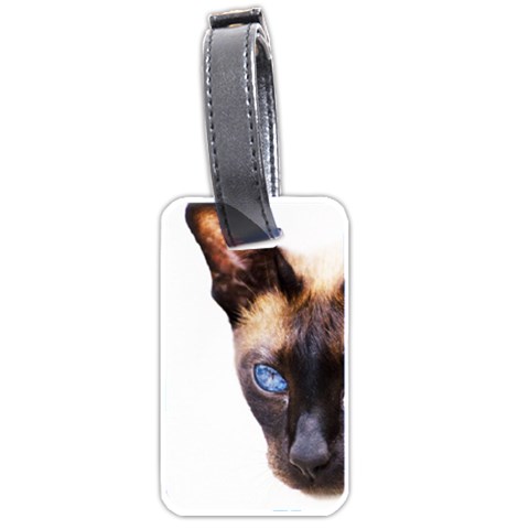 Siamese Cat Luggage Tag (one side) from ArtsNow.com Front