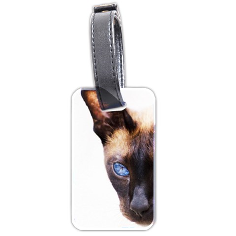 Siamese Cat Luggage Tag (two sides) from ArtsNow.com Front