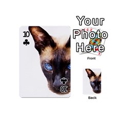 Siamese Cat Playing Cards 54 (Mini) from ArtsNow.com Front - Club10