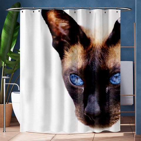 Siamese Cat Shower Curtain 60  x 72  (Medium) from ArtsNow.com 60 x72  Curtain