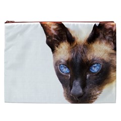 Siamese Cat Cosmetic Bag (XXL) from ArtsNow.com Front