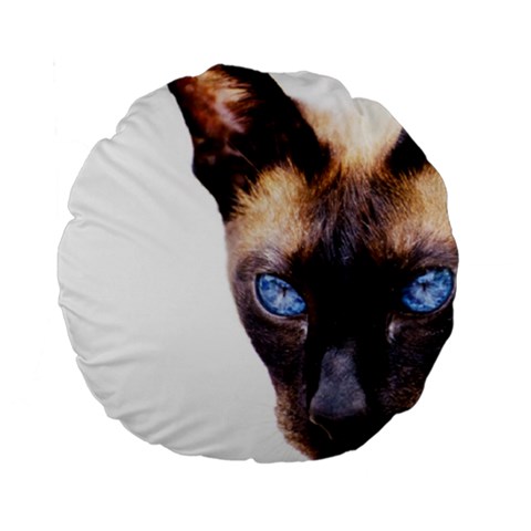 Siamese Cat Standard 15  Premium Round Cushion  from ArtsNow.com Front