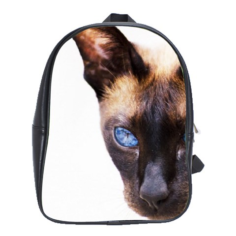 Siamese Cat School Bag (XL) from ArtsNow.com Front