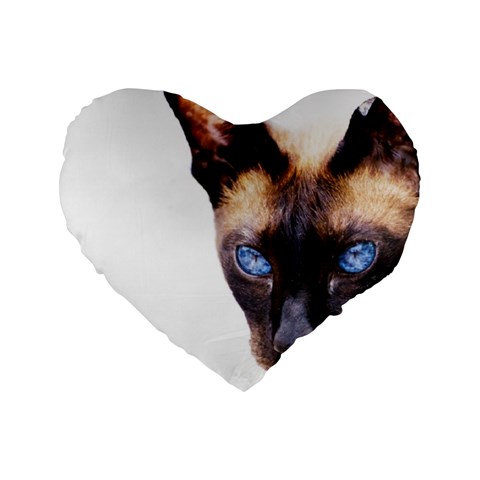 Siamese Cat Standard 16  Premium Heart Shape Cushion  from ArtsNow.com Front