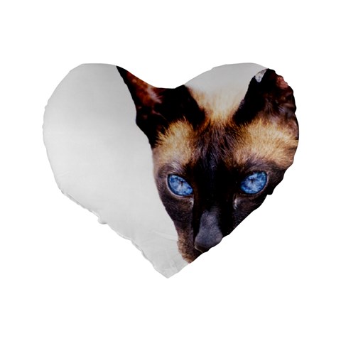 Siamese Cat Standard 16  Premium Heart Shape Cushion  from ArtsNow.com Back