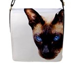 Siamese Cat Flap Closure Messenger Bag (L)