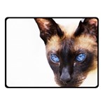 Siamese Cat Double Sided Fleece Blanket (Small)