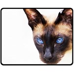 Siamese Cat Double Sided Fleece Blanket (Medium)