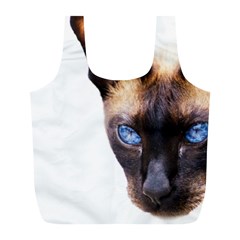 Siamese Cat Full Print Recycle Bag (L) from ArtsNow.com Front