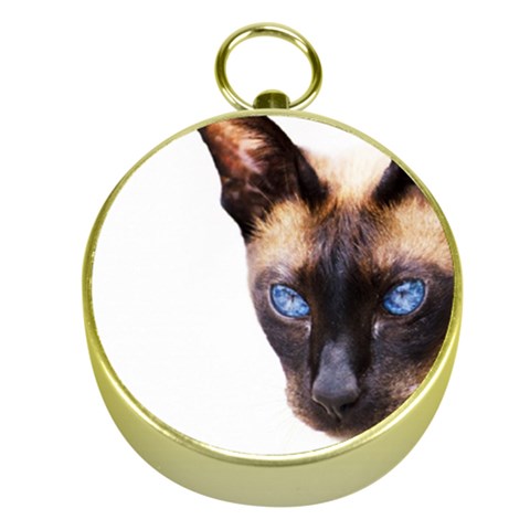 Siamese Cat Gold Compass from ArtsNow.com Front