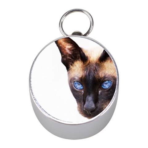 Siamese Cat Silver Compass (Mini) from ArtsNow.com Front