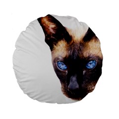 Siamese Cat Standard 15  Premium Flano Round Cushion  from ArtsNow.com Front