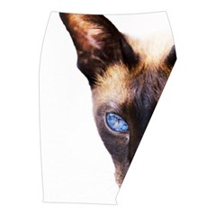 Siamese Cat Midi Wrap Pencil Skirt from ArtsNow.com  Front Right 