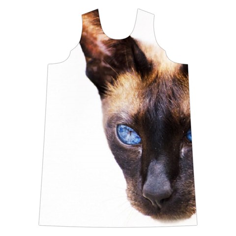 Siamese Cat Shoulder Cutout Velvet  One Piece from ArtsNow.com Front