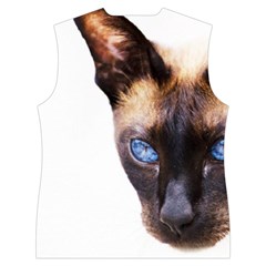 Siamese Cat Women s Button Up Puffer Vest from ArtsNow.com Back