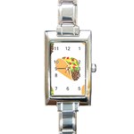 Emoji Taco Rectangle Italian Charm Watch