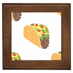 Emoji Taco Framed Tile