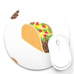 Emoji Taco Round Mousepad